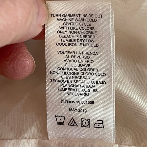 Sunset & Sixth Faux Fur Retro Color Block Teddy Jacket Blue Pink Cream sz S - Picture 12 of 13